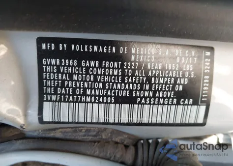 2017 Volkswagen Beetle #Pinkbeetle/1.8T Classic/1.8T S from USA, damaged, VIN 3VWF17AT7HM624005